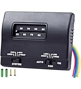 7330F3852 RV Thermostat Heat Cool Control 12V DC Single Stage T-Stat Wall Coleman Mach RV Thermos...