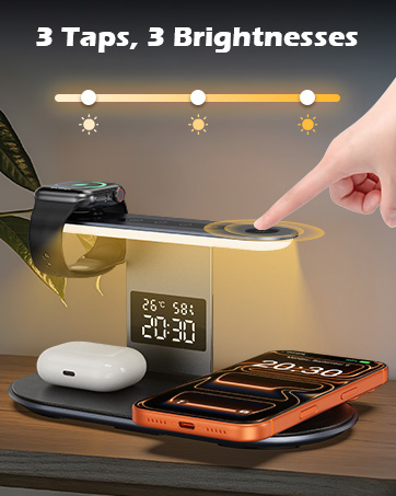 Wireless Charger, 4 in 1 Wireless Charging Station