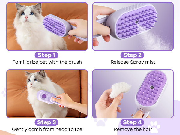 cat steam brush