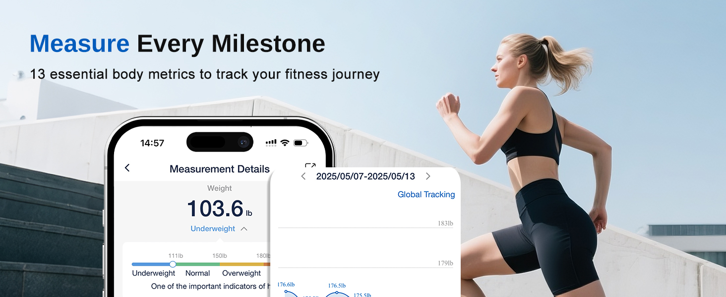 ge smart scale with BMI body fat on-scale display