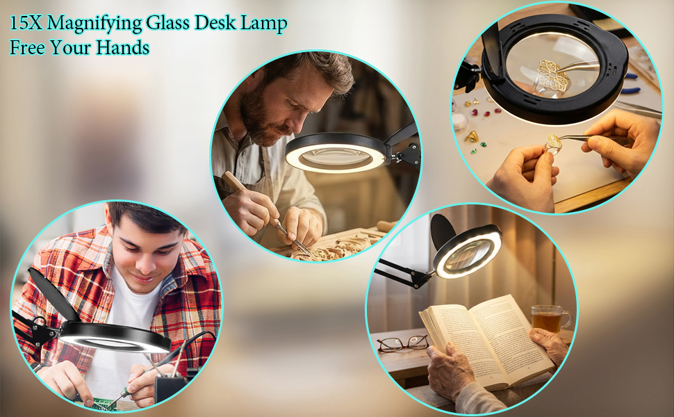 15X Magnifying Glass Lens