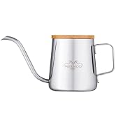 MERMOO YILAN Gooseneck Kettle with Lid Small Pour Over Coffee Kettle 350ml Stainless Steel Goose ...