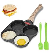 MyLifeUNIT Egg Frying Pan, 4-Cup Egg Pan Nonstick, Fried Egg Pan Skillet for Breakfast, Pancake, ...