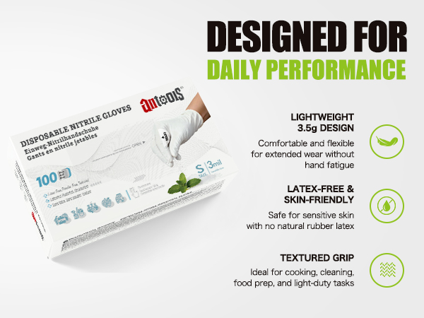 Food Safe Disposable Nitrile Gloves