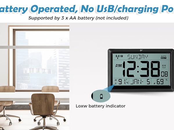 barrery poerated wall clock