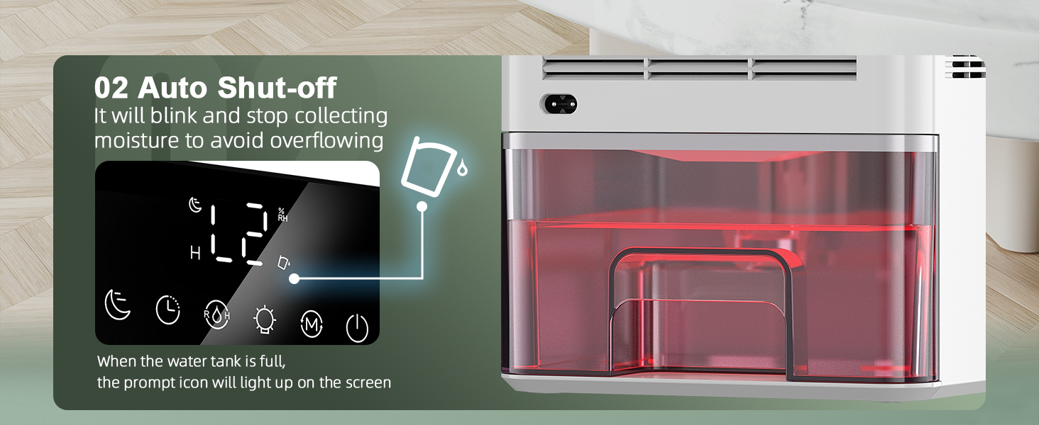 auto shut-off dehumidifier