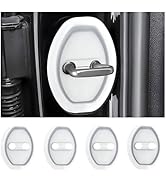 SSNNUU 4PCS Door Latch Lock Cover,Silicone Door Latch Guard Car Decorations&amp;Protects Door Latches...