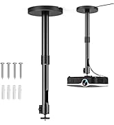 Projector Ceiling Mount, 10.8" - 15" Extendable Length Ceiling Projector Stand with 1/4" Screw, C...