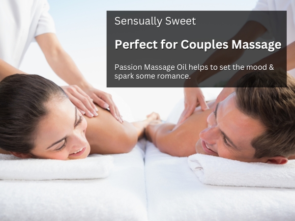 Sensually Sweet, passion massage oil is perfect for couples massage.