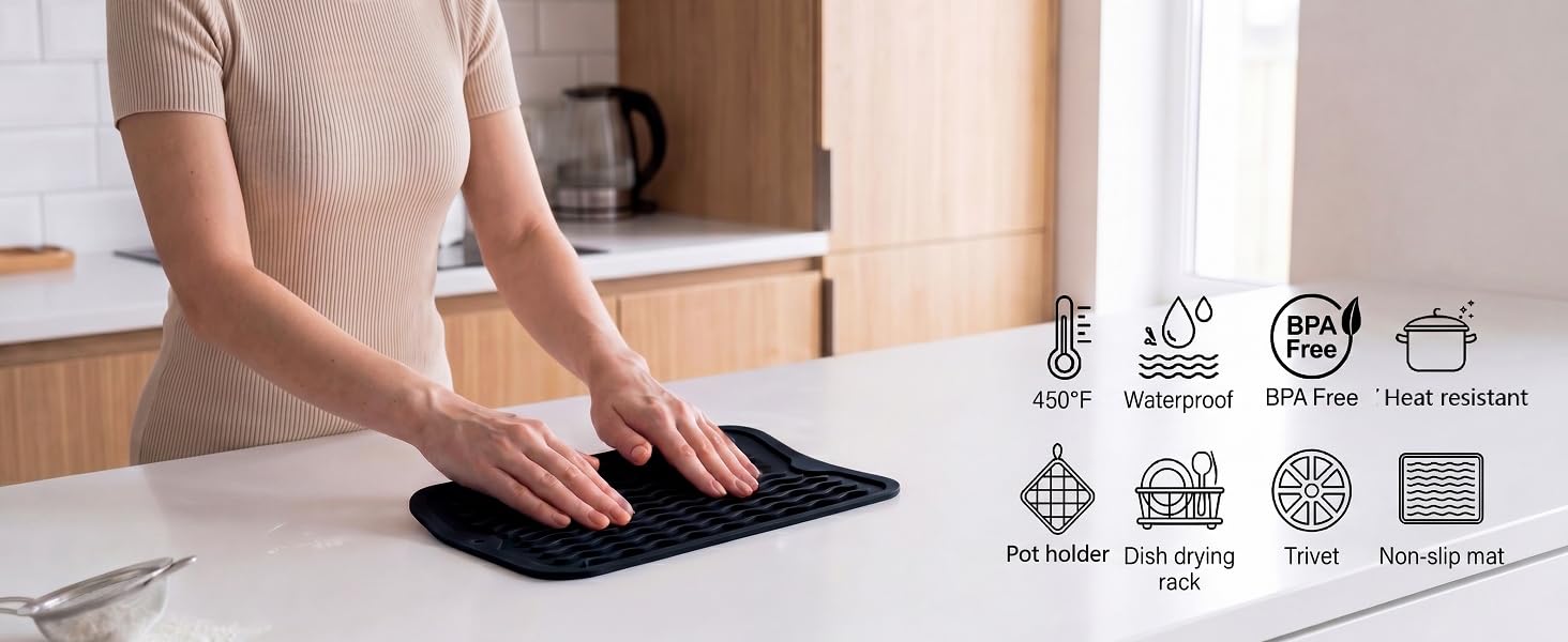 MicoYang silicone dish drying mat