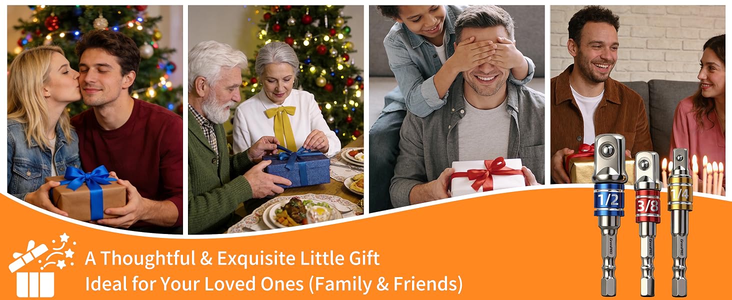 3 Pcs Socket Adapter Set: a thoughtful, exquisite gift ideal for family and friends on any occasion