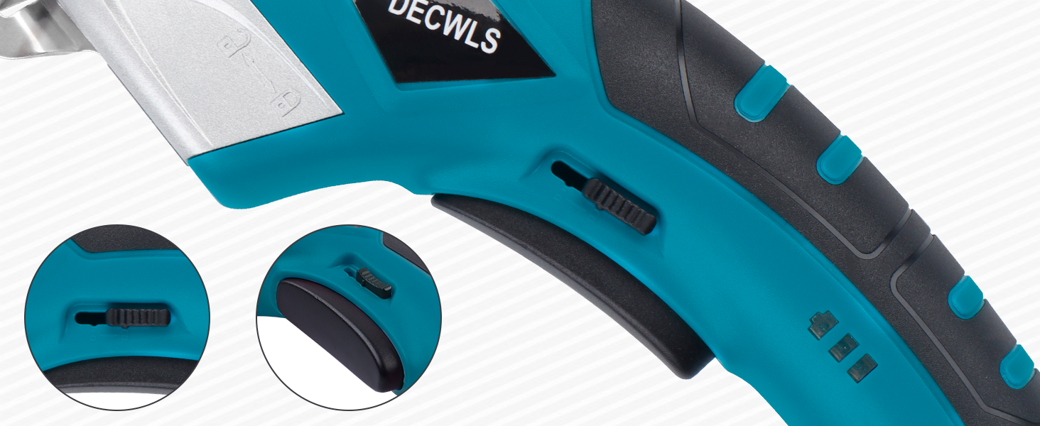 safety lock equipped electric cardboard cutter