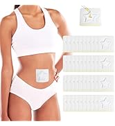 Paw Legend 30 Pcs Disposable Castor Oil Pack Wrap for Belly Button Patch Organic Cotton Self-Adhe...