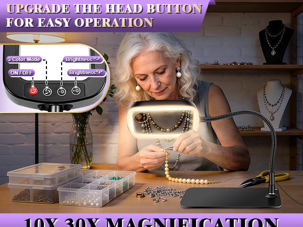 lighted Magnifying glass