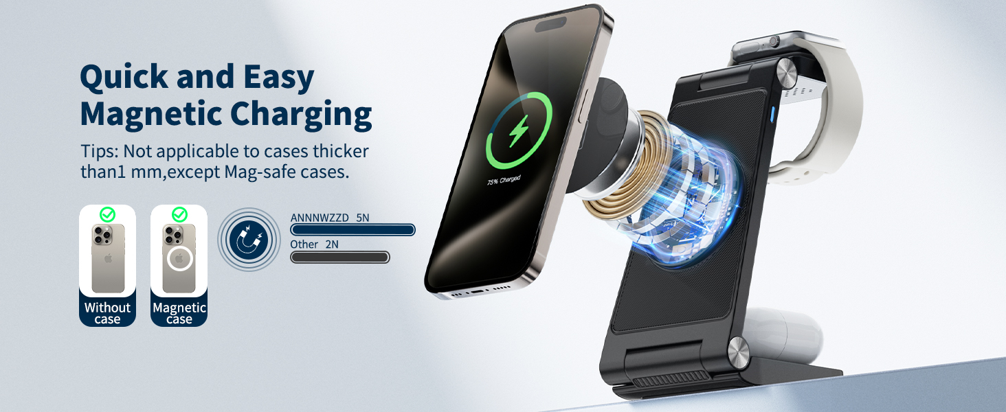 phone and watch charger station for iphone