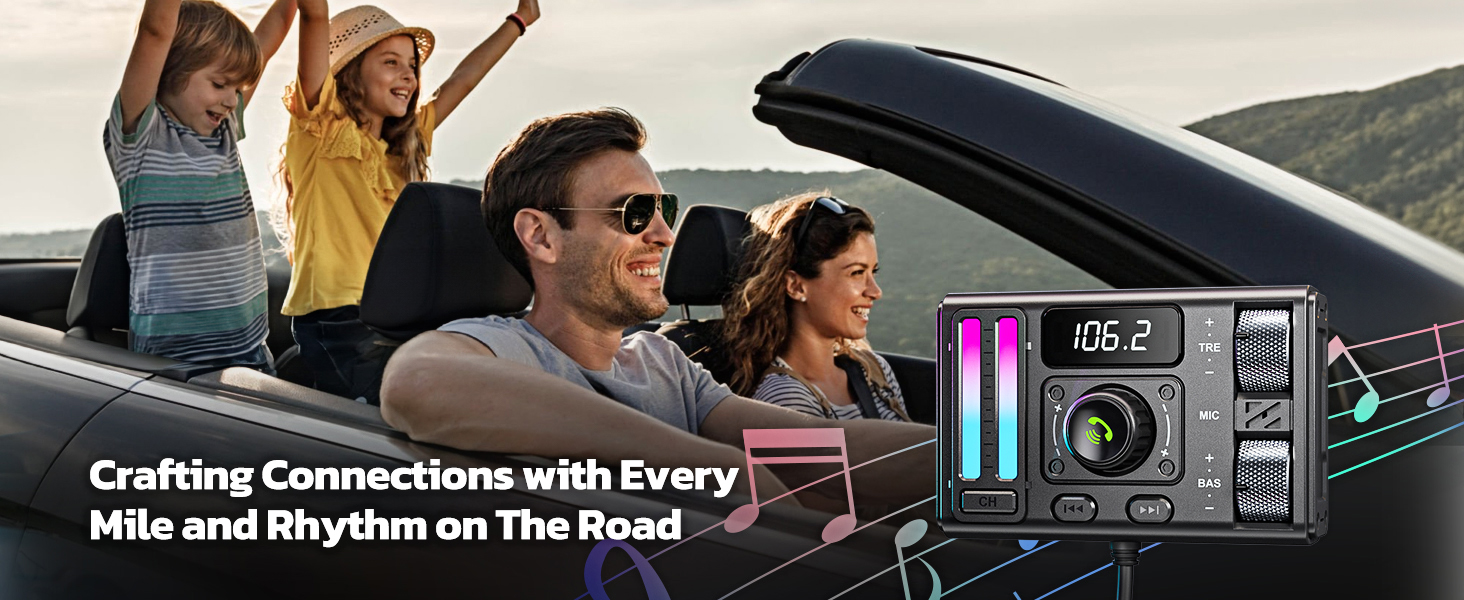 fm transmitter aux radio bluetooth adapter transmisor fm bluetooth para automóvil