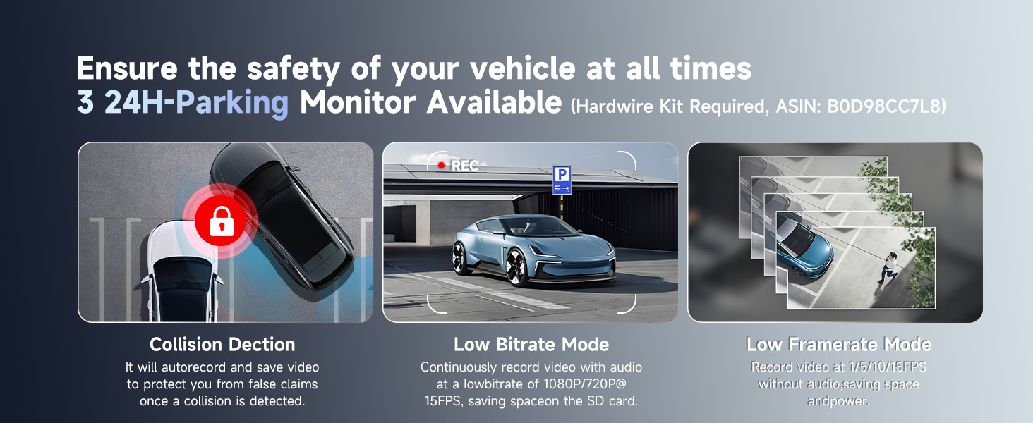 24H-Parking Monitor dashcam