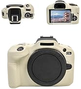 EOS R100 Camera Case Accessories Kit - Silicone Protective Case for Canon eos R100[White] &amp; LCD S...