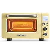 BUYDEEM T10 Countertop Toaster Oven 12QT, No Pre-Heat Needed, 7 Cooking Modes, Retro Mini Toaster...