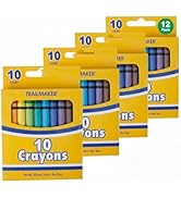 Trail maker (12 Pack) Bright Wax Coloring Crayons in Bulk, Wholesale Packaging - 10 Per Box, 120 ...