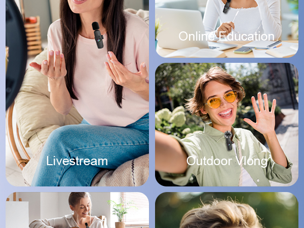 Wireless Lavalier Microphones for iPhone