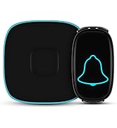 Wireless Doorbell, BO YING Waterproof Door Bell, Easy Install, Operating at 1000ft Range with 38 ...