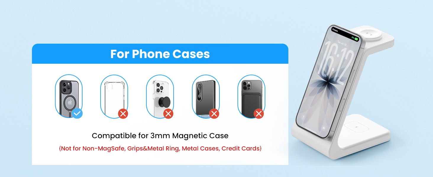 3 in 1 fast charging station for apple