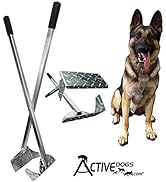 ActiveDogs Best Ever Dog Poop Scooper, Flat Style Pet Waste Removal Solid Welded Aluminum Shovel ...