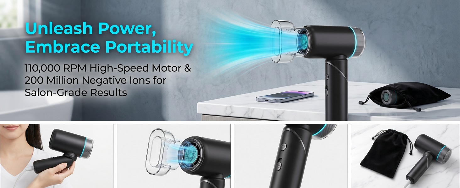 Foldable Travel Hair Dryer