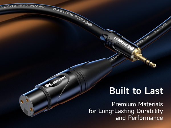 Unbalanced 3.5mm to XLR Cable