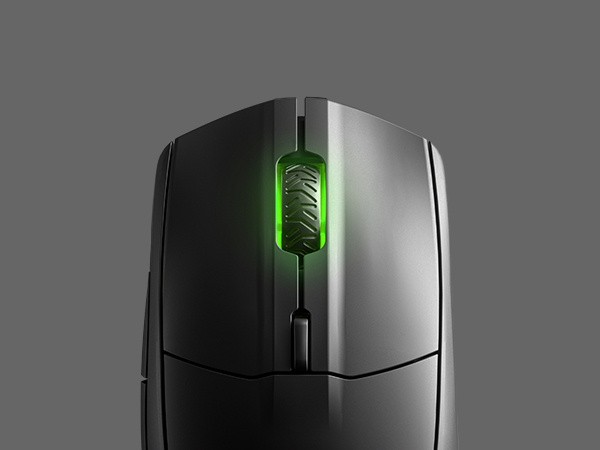 -SteelSeries Rival 3 Wireless RGB scroll wheel