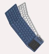 Nillkin Foldable Travel Keyboard with Touchpad & Number Pad, Bluetooth Wireless Portable Folding ...