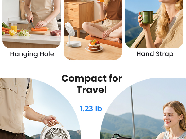 quiet fan personal fans portable rechargeable table fans for bedroom cruise essentials 2025