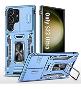 ANNGELAS for Samsung Galaxy S23 Ultra Phone Case - Shockproof Built-in Slide Anti-Scratch Camera ...