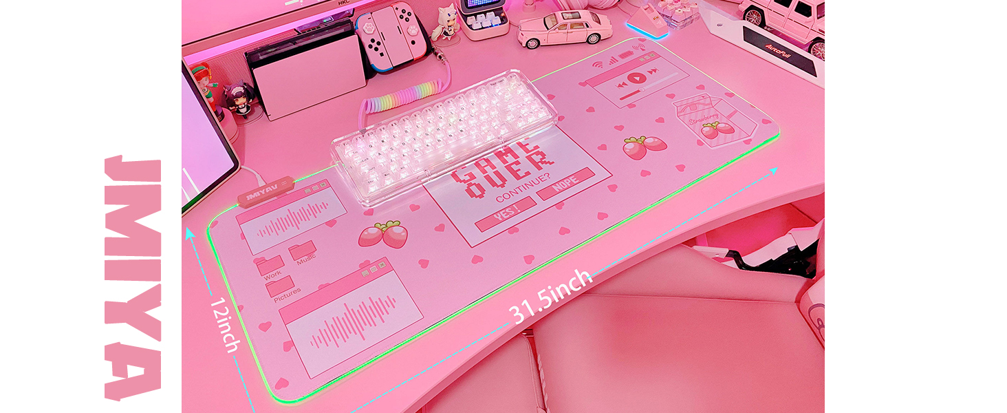 pink mouse pad