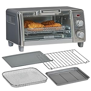 Countertop oven accessories: baking tray, air fry basket, wire rack and drip tray