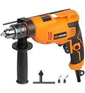 Extbtfor Hammer Drill,5.8Amp Corded Hammer Drill,1/2" Variable Speed Drill,Multi-angle Aauxiliary...