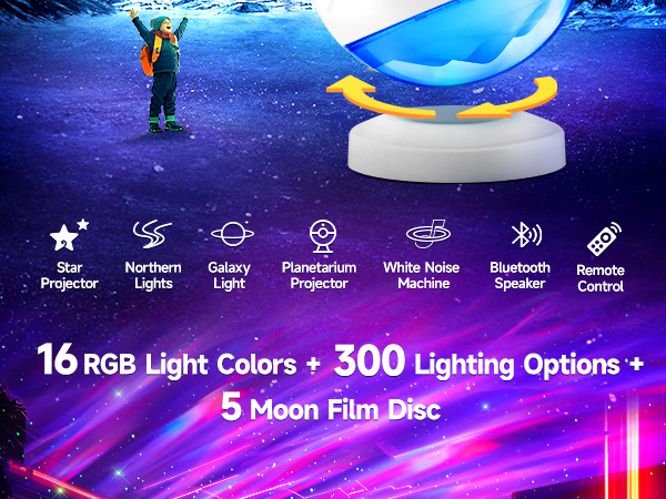 Aurora Light Projector Sound machine