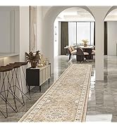 Hallway Washable Runner Rug - 2'6x14 Kitchen Rugs Entryway Rug Runner Vintage Soft Floor Mat Non ...