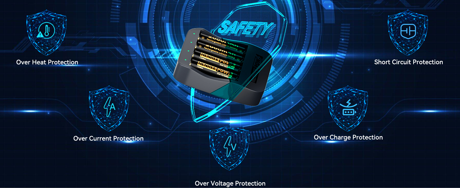 aa rechargeable batteries with charger