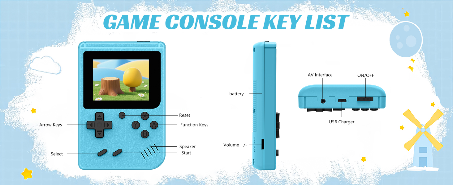 retro handheld game console