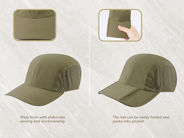 Fishing hats with neck flap