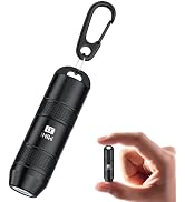 Mini Flashlight Rechargeable Keychain Light, Portable EDC Pocket Flashlight | Ultra Compact, USB ...