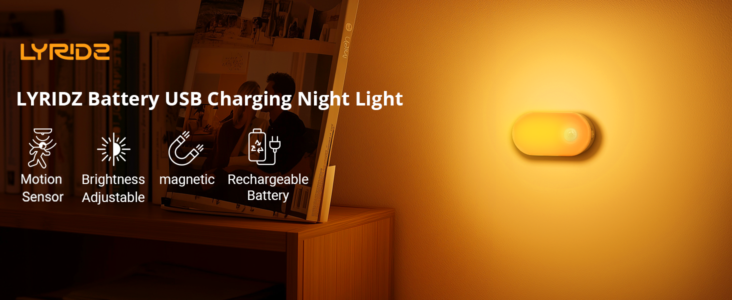 rechargeable toilet night light
