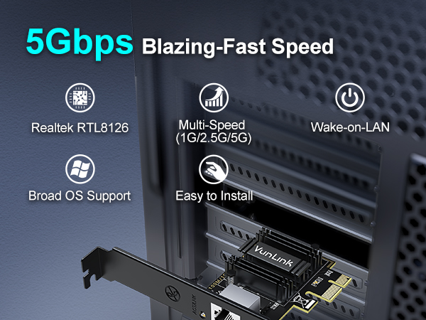 VunLink 5G PCIe Network Card