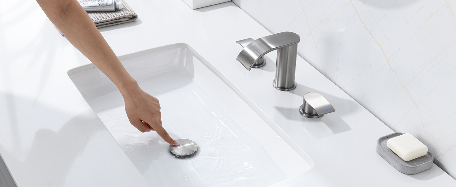 brushed nickel bathroom sink stopper replacement