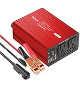 YSOLX 600W Power Inverter 12V to 110V, DC to AC Car Inverter with 65W USB-C/USB-Fast Charging(24W...