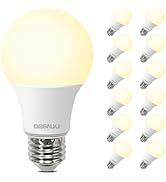 DEGNJU A19 LED Light Bulbs, 60 Watt Equivalent LED Bulbs, Soft White 2700K, 800 Lumens, E26 Stand...