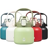 BJPKPK Insulated Water Bottles with Straw, 20 oz Cute Water Bottles with Handle, BPA Free Stainle...