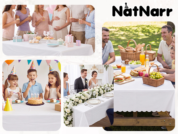 White table cloth